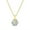 Blue B, variant on Women's Stainless Steel 26 Letter Necklace Hexagon White Shell Accessories with Chain Gold P