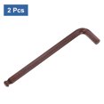 thumbnail image 3 of Uxcell 2pcs Ball End Hex Key Wrench 1/2" SAE S2 Steel Long Arm L-Shape Hexagon Wrenches Repairing Tool for Home Bike Motorcycle Repair, Red Brown, 3 of 7