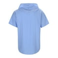 thumbnail image 4 of Polo Shirts for Men Size 1 Men Summer Shirts Casual Casual Top Mens Long Sleeve Workout Tops Tops Summer Large Dressy Tunic Blouses Clothes Short Sleeve Juniors Crazy Yoga Active Wear Ma Blue 2XL, 4 of 8