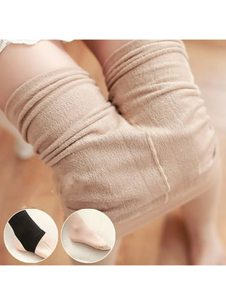 Winter Fleece Lined Tights For Women Warm Fake Translucent Nude Tights  Fleece Pantyhose