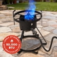 thumbnail image 5 of Megamaster 10.5QT Aluminum Fish Fryer Pot Kit, Outdoor 50,000 BTU Propane Deep Fryer with 5 PSI Regulator, 5" Thermometer, Ideal for Chicken Wings, Seafood, French Fries - 840-45012, 5 of 7