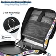 thumbnail image 4 of FORMRS Zipper Binder with Shoulder Strap 2-inch Ring 500 Sheet Capacity File Bag, Purple Doodle Pattern, 4 of 5