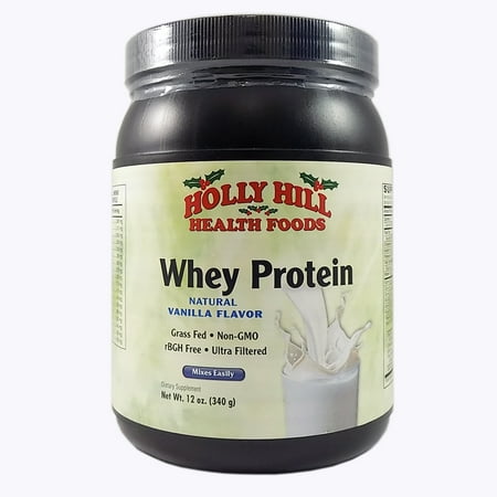 Non Gmo Foods - Holly Hill Health Foods, Whey Protein, Non GMO, Vanilla, 12 Ounces