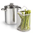 thumbnail image 1 of Cook N Home 4 Quart 3-Piece Vegetable Asparagus Steamer Pot, Stainless Steel, 1 of 4