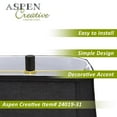 thumbnail image 6 of Aspen Creative 62051 Metal LED Bathroom Vanity Wall Light Fixture, 31" Wide, Contemporary Design in Brushed Nickel with Opal Glass Diffuser, 6 of 7