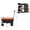 Orange, variant on Portable Mini Folding Wagon - Multi-Purpose Cart for Garden, Shopping, Beach & Outdoor Activities
