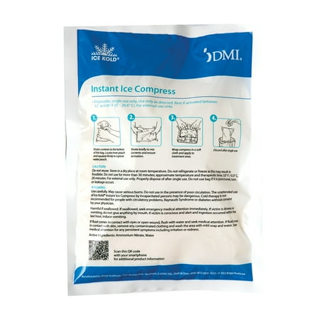 - DMI Ice Kold Instant Ice Compress, Junior Style, 50 Count