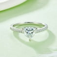 thumbnail image 3 of 1 Carat Pear Cut Moissanite Engagement Ring (D Color, VVS1 Clarity), 3 of 5