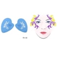 thumbnail image 2 of segolike 1 Set Face Painting Stencils Reusable Facial Makeup Templates Fesetival 01, 2 of 6