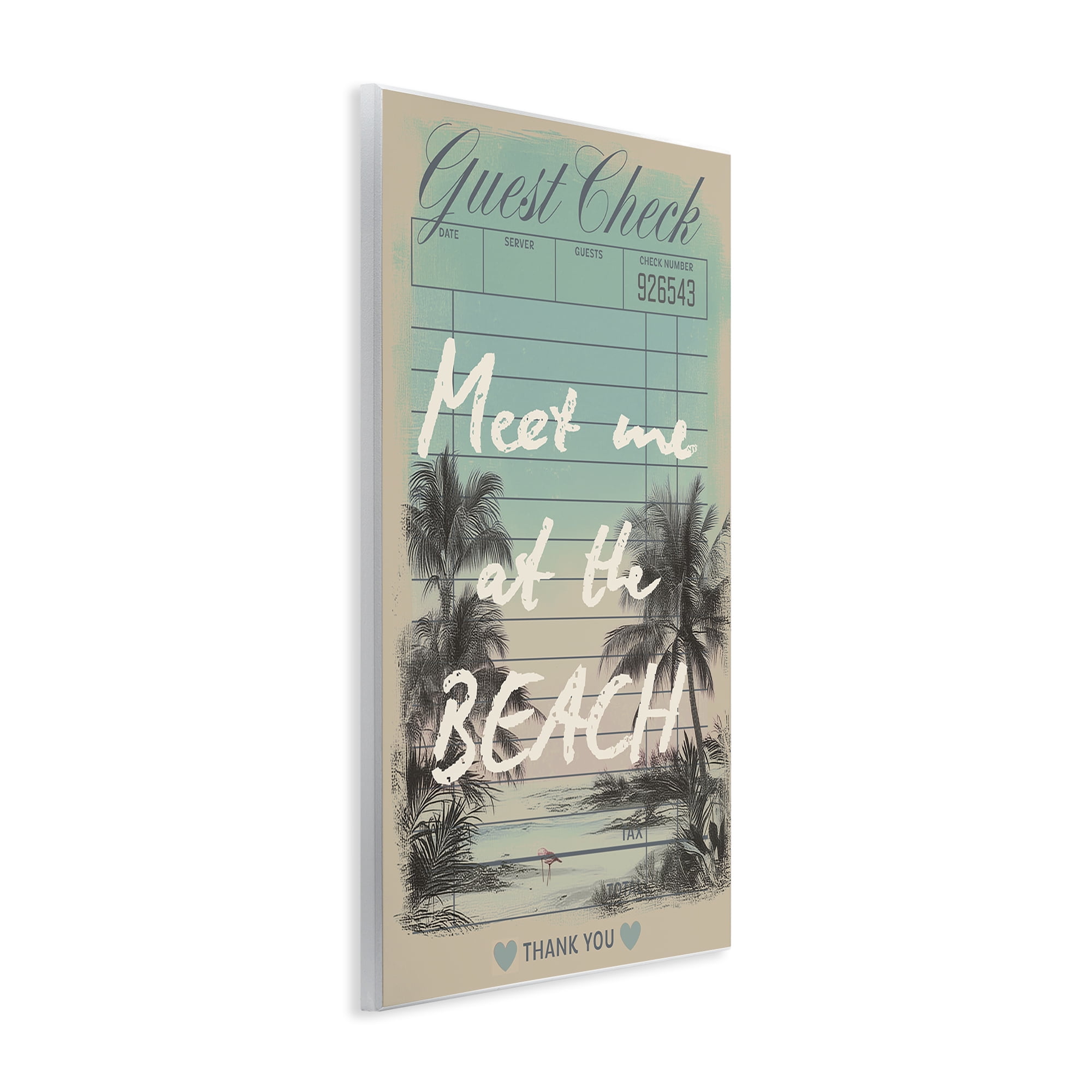 Stupell Industries Meet Me At Beach Check Wall Plaque Art, design by Annabelle Hall
