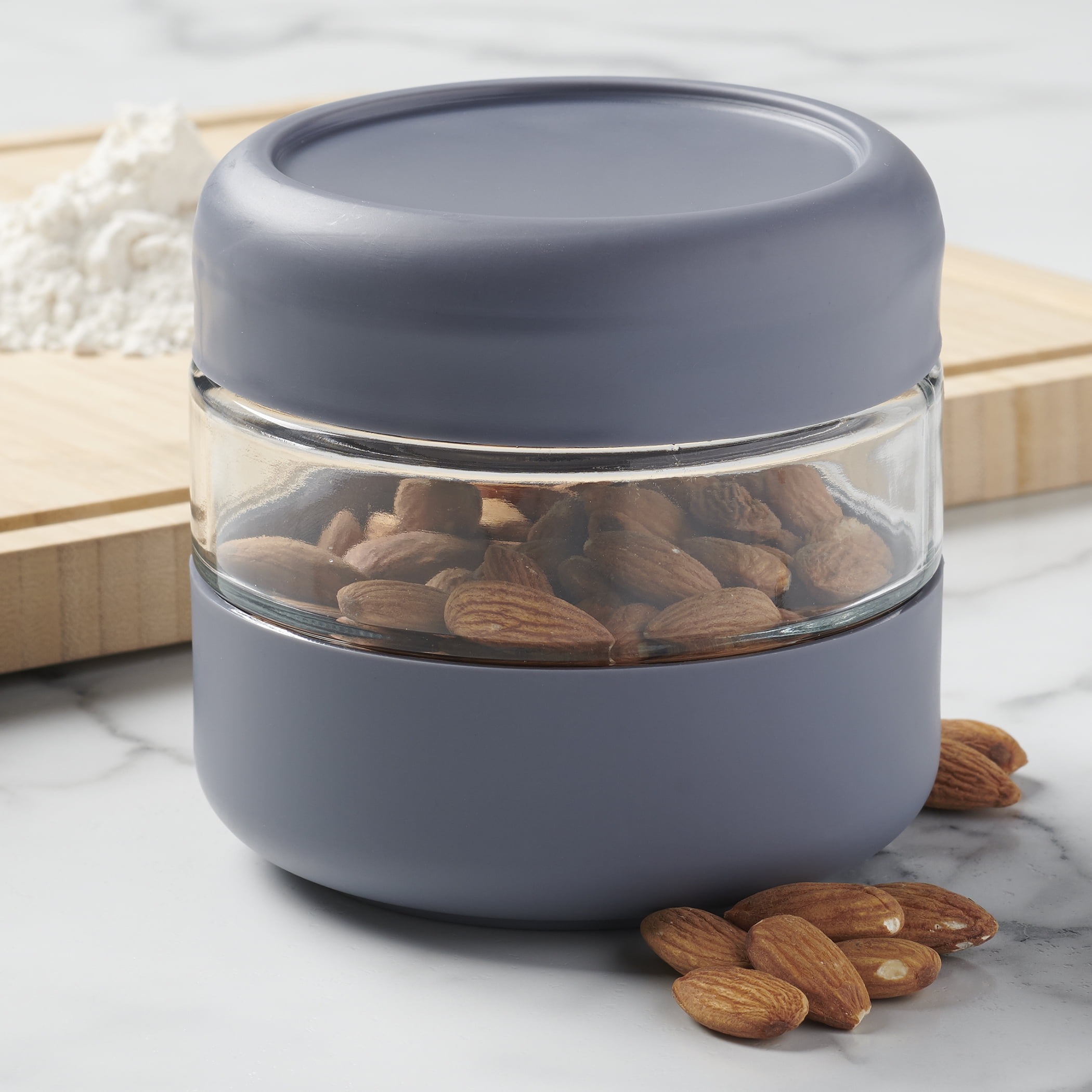 Circleware 06440 Treasure Kitchen Glass Canister with Copper Lid