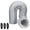 Gray, variant on Portable Ac Hose Insulation Sleeve,Air Conditioner Exhaust Hose Cover Wrap,Thermal Duct Protector,Heat Resistant Vent Pipe Sleeve,Fit 5 Inch & 5.9 Inch Portable Air Conditioner Hose Cover With Straps