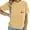 Z1 Light Yellow, variant on Women's Nursing Shirts with Zipper Pocket - Comfort Breastfeeding Tops, Soft Maternity Tees for Moms, Short Sleeve Crew Neck,Size for L