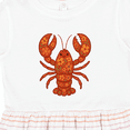 thumbnail image 4 of Inktastic Lobster Cute Vacation Girls Toddler Dress, 4 of 5
