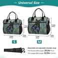 thumbnail image 2 of Cat Flowers Black Cooler Bag Lunch Bag Soft Cooler Cooling Tote Insulated Lunch Box for Adult Men Women, 2 of 6