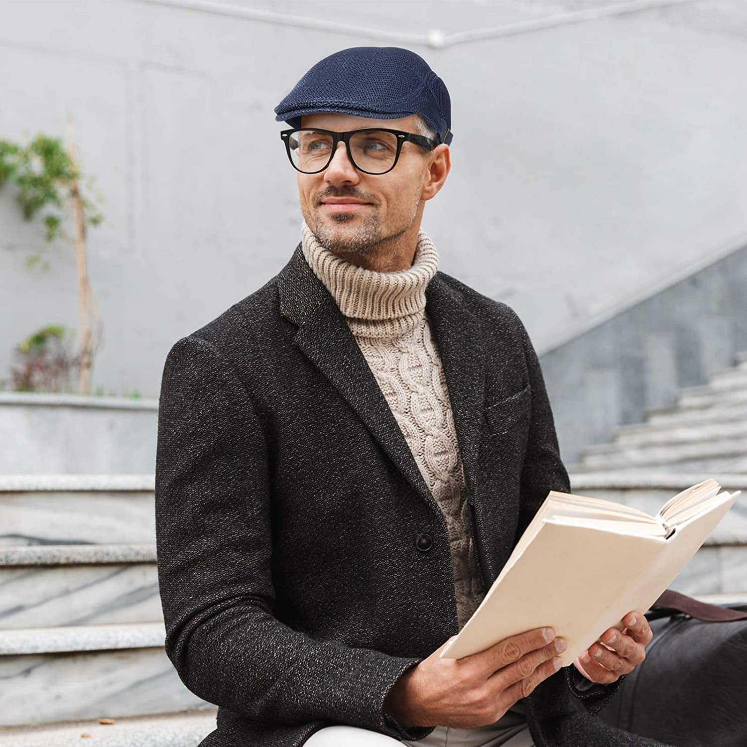 3 Pieces Mesh Newsboy Cap Mesh 