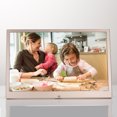 thumbnail image 3 of 15 inch digital photo frame aluminum alloy photo frame HD LED electronic photo album calendar video player HDMI AV Input, 3 of 5