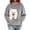 Gray-A007, variant on Pet Pouch Hoodie for Women Fleece Kangaroo Pocket Sweatshirt Cuddle Pouch Dog Carrier Hoodie with Pet Pocket