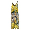 thumbnail image 5 of Two for joy. Magpies in daffodils Sleeveless Dress evening dresses ladies elegant dresses for women, 5 of 6