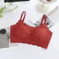 thumbnail image 2 of Scallop Lace Bras for Womens，Womens Sexy 18 Hour Full-Coverage Bra One Piece Seamless Bras No Underwire Full Coverage Shelf Bralettes Wireless Everyday Seamless Bralette, 2 of 3