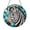 Acrylic 3.5 Inch, variant on Zebra Head Illustration Glass Window Hanging – Home Decor2101