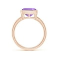 thumbnail image 2 of ANGARA Natural 3.1 Ct. Amethyst Solitaire Ring in 14K Rose Gold for Women (Ring Size: 3.5), 2 of 9
