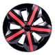 thumbnail image 3 of Jgo 4 Tapones Extensión Polvera Llanta Negro Rojo Rin 15 Owc negro, 3 of 8