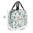 thumbnail image 3 of Lsque Rose Flowers Pattern Lunch Bag Women/Men Insulated Lunch Box,Small Leakproof Cooler Food Lunch Containers Reusable High Capacity Lunch Tote Bags, 3 of 6