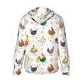 thumbnail image 2 of Picia Funny Chicken Women's Men's UPF 50+ Sun Protection Hoodie Shirt Long Sleeve SPF Fishing Outdoor UV Hiking Lightweight Shirts-Small, 2 of 9