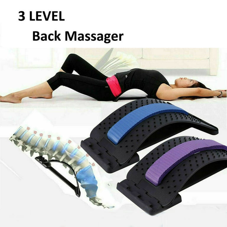 Back Massager Sponge Lumbar Back Pain Relief Massage Lumbar Stretching  Fittings Posture Corrector Sponge Beauty Health Massager