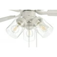 thumbnail image 5 of OP104W5 Craftmade Lighting Outdoor Pro Plus - 5 Blade Ceiling Fan with Light Kit-20.64 Inches Tall and 52 Inches Wide-White Finish, 5 of 12