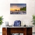 thumbnail image 3 of HFDF Ruby Beach Canvas Wall Art Driftwood Coastal Pictures Wall Decor Rialto Beach Scenery Poster Nature Washington Landscape Prints Artwork for Living Room Office Home Decoration 14x11inch Framed, 3 of 6