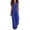 *Blue, variant on VBVC Women's Cotton Linen Button Front Jumpsuit , Sleeveless Baggy Overall For Women , Ladies' Summer Wide Leg Romper with Pockets, Blue , S-2XL