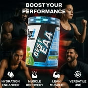 BPI Sports Essential Amino Acids EAA Powder - Pre, Intra & Post Workout Drink, EAA + BCAA + Hydration, Sour Power, 30 Servings