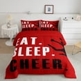 thumbnail image 2 of Castle Fairy Eat Sleep Cheer Queen Comforter Set,Sport Dance Bedding Comforter Set, 2 of 8
