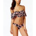 thumbnail image 2 of Hula Honey Womens Bandeau Floral Print Swim Top Separates, 2 of 4