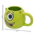 thumbnail image 3 of Taza Disney Pixar de Cerámica Diseño 3D Mike Verde 420 ml, 3 of 4