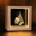 thumbnail image 4 of Vrorvz Christmas Decorations Warm Light Crystal Night Light with Solid Wood Craftsmanship for Cozy Festive Vibes and Intricate Detailing 2.1x2.1x1.6in Gold, 4 of 6