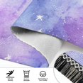 thumbnail image 6 of Yayeee Runner Rug for Bedroom 2'x6' Machine Washable Hallway Non Slip Mat, Purple Watercolor Stars Pattern, 6 of 8
