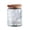 E, variant on JHyouerji Clear Glass Sealed Canister 4x5x4 Inch,Food Safe Storage Vessel for Coffee Tea Candy Dry Grains Kitchen Counter Pantry Organizer
