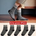 thumbnail image 1 of 5pair Winter Thick Socks Men Super Thicker Solid Sock Striped Merino Wool Rabbit Socks Against Cold Snow Russia Winter Warm Sock, 1 of 5