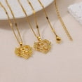 thumbnail image 4 of NICKSUN 26 Letters Heart & Flower Pendant Necklace for Women, Stainless Steel Gold - Tone Personalized Jewelry, 4 of 31