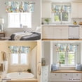 thumbnail image 5 of Spring Easter Rabbit Egg Valances for Windows,Kitchen Valance Rod Pocket Short Curtain, Farmhouse Animal Plant Wood Board Valance Curtain Window Valances for Bedroom Bathroom Living Room 42x18in, 5 of 9