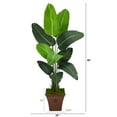 thumbnail image 2 of Nearly Natural 5.5ft. Travelers Palm Artificial Tree in Brown Planter, 2 of 4