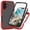 Red, variant on Dteck for iPhone 16 Case 6.1", Full Body Rugged Case with Built-in Anti-Scratch Screen Protector Clear Protective Phone Cover for iPhone 16,Purple