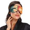 thumbnail image 2 of Sleep Mask Blackout Adjustable Eye Sleeping Mask Blindfold for Sleeping Travel Office Deer Sunset Printed, 2 of 7