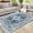 Blue, variant on 5 x 7 Area Rugs for Living Room,Machine Washable,Boho Faux Wool Low Pile Area Rug for Bedroom,Floral Carpet with Non-Slip for Bedroom,Gold