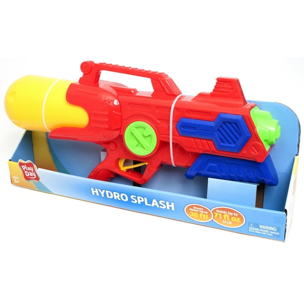 Play Day 24 Hydro Splash Water Blaster Super Water Gun Soaker Action Walmart Com Walmart Com