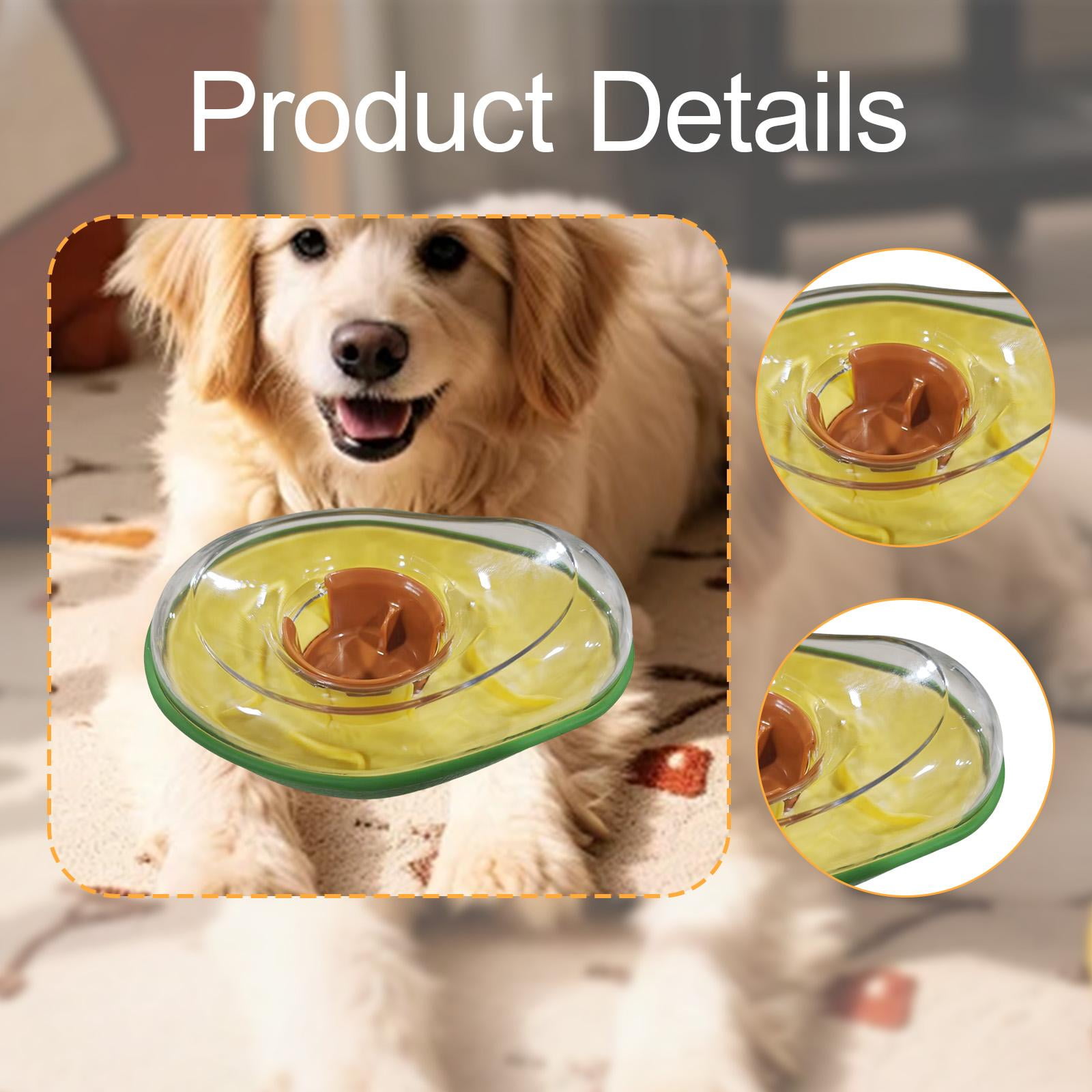 Bvdfgk Dog Treat Dispenser Feeder IQ Training Funny Playing Slow Eating Wobble Bowl