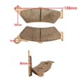 thumbnail image 3 of Motorcycle Parts Front & Rear Brake Pads Kit For BMW F800GS F800 F 800 GS 2008 2009 Copper Based Sintered, 3 of 5